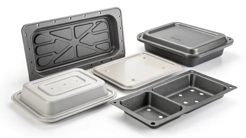A collection of various food containers in different shapes and sizes