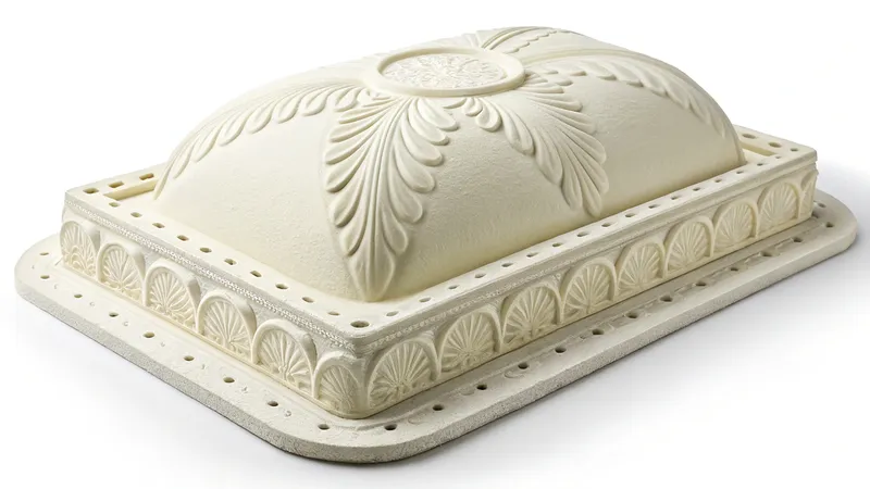 A detailed vintage cake mold with intricate patterns