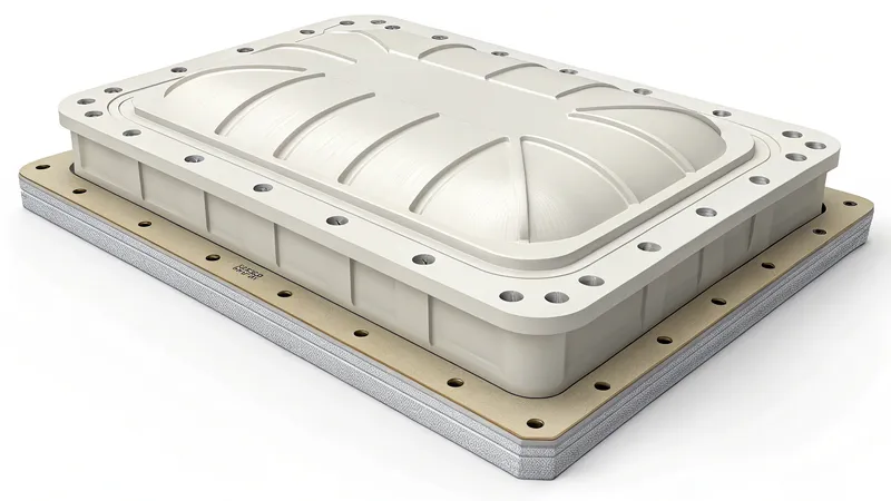 A vacuum forming frame with a mold for creating objects